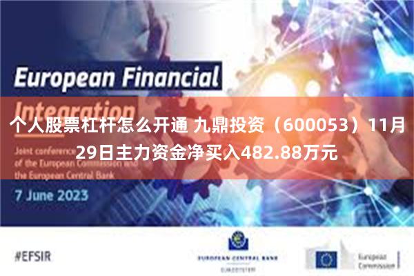 个人股票杠杆怎么开通 九鼎投资（600053）11月29日主力资金净买入482.88万元