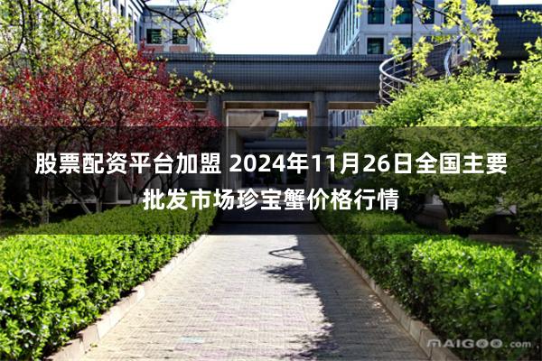 股票配资平台加盟 2024年11月26日全国主要批发市场珍宝蟹价格行情