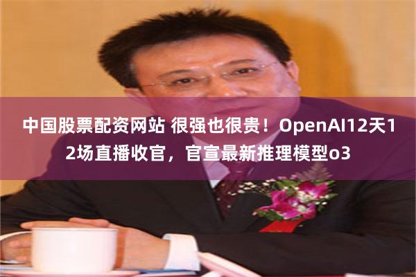 中国股票配资网站 很强也很贵！OpenAI12天12场直播收官，官宣最新推理模型o3
