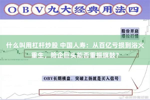 什么叫用杠杆炒股 中国人寿：从百亿亏损到浴火重生，险企巨头能否重振旗鼓？