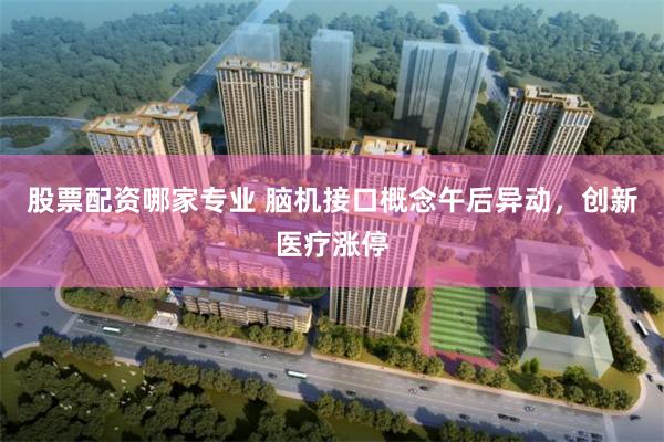 股票配资哪家专业 脑机接口概念午后异动，创新医疗涨停