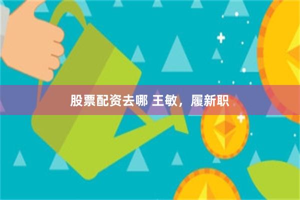 股票配资去哪 王敏，履新职