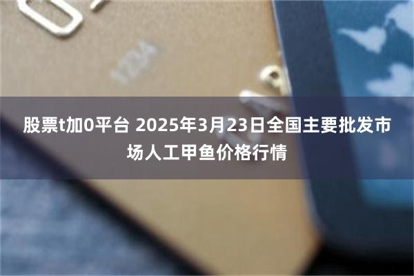 股票t加0平台 2025年3月23日全国主要批发市场人工甲鱼价格行情