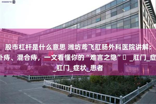 股市杠杆是什么意思 潍坊鸢飞肛肠外科医院讲解：内痔、外痔、混合痔，一文看懂你的“难言之隐”​_肛门_症状_患者