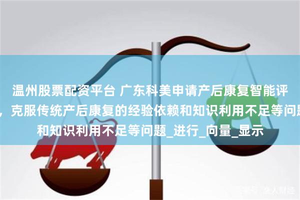 温州股票配资平台 广东科美申请产后康复智能评估与预警系统专利，克服传统产后康复的经验依赖和知识利用不足等问题_进行_向量_显示
