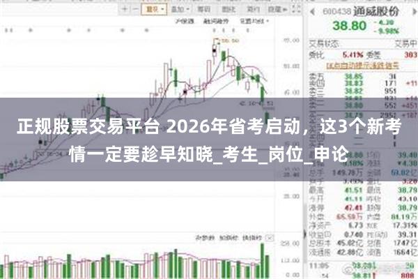 正规股票交易平台 2026年省考启动，这3个新考情一定要趁早知晓_考生_岗位_申论
