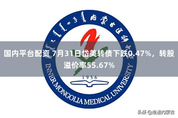 国内平台配资 7月31日岱美转债下跌0.47%，转股溢价率55.67%