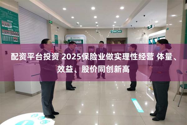 配资平台投资 2025保险业做实理性经营 体量、效益、股价同创新高