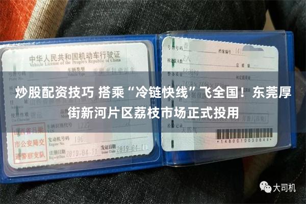 炒股配资技巧 搭乘“冷链快线”飞全国!东莞厚街新河片区荔枝市场正式投用
