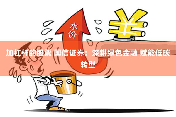 加杠杆的股票 国信证券：深耕绿色金融 赋能低碳转型
