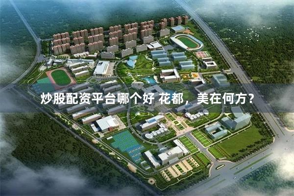 炒股配资平台哪个好 花都，美在何方？