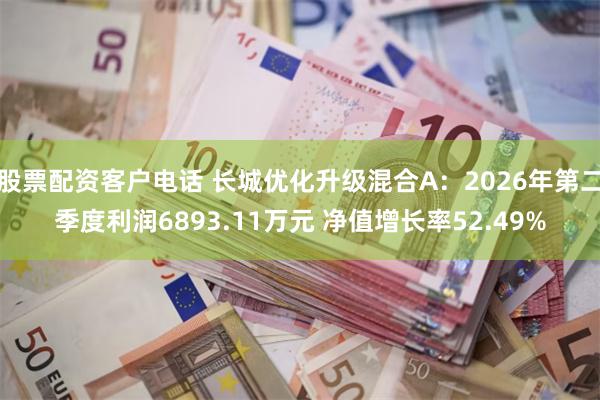 股票配资客户电话 长城优化升级混合A：2026年第二季度利润6893.11万元 净值增长率52.49%