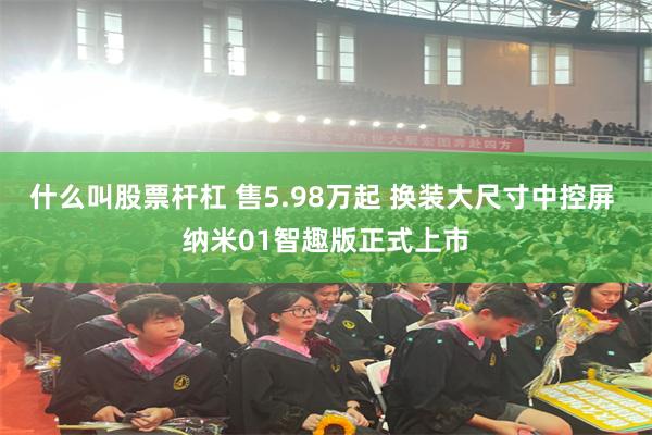 什么叫股票杆杠 售5.98万起 换装大尺寸中控屏 纳米01智趣版正式上市