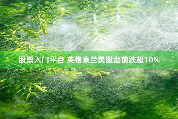 股票入门平台 英格索兰美股盘前跌超10%