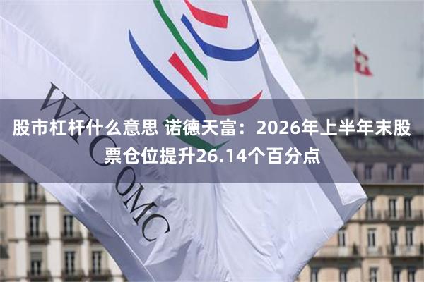 股市杠杆什么意思 诺德天富：2026年上半年末股票仓位提升26.14个百分点