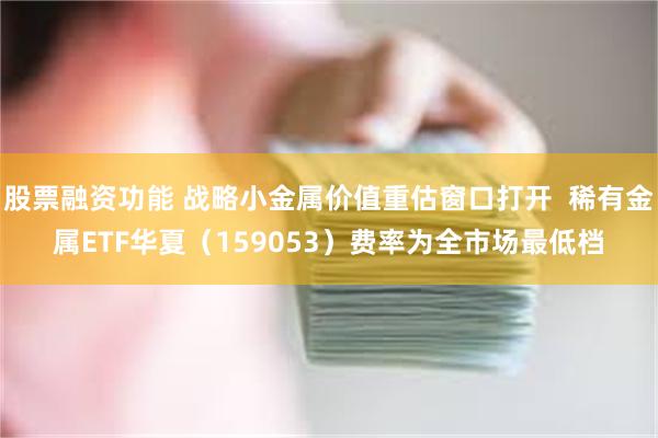 股票融资功能 战略小金属价值重估窗口打开  稀有金属ETF华夏（159053）费率为全市场最低档