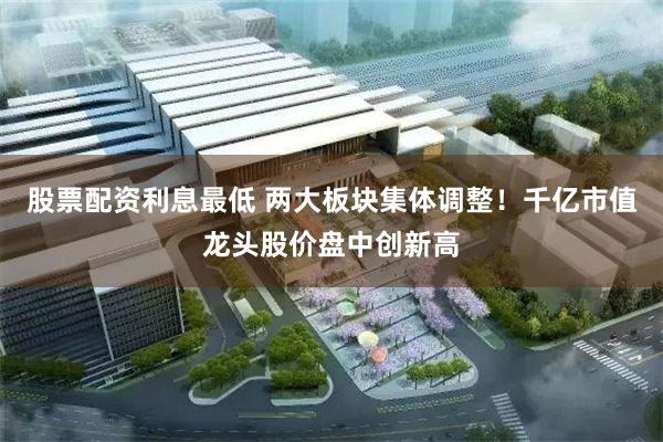 股票配资利息最低 两大板块集体调整！千亿市值龙头股价盘中创新高