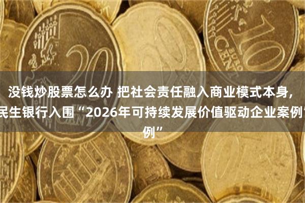 没钱炒股票怎么办 把社会责任融入商业模式本身, 民生银行入围“2026年可持续发展价值驱动企业案例”